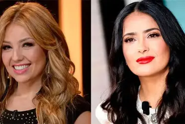 Conoce como fue la vez que Thalía se burló de Salma Hayek en redes sociales 