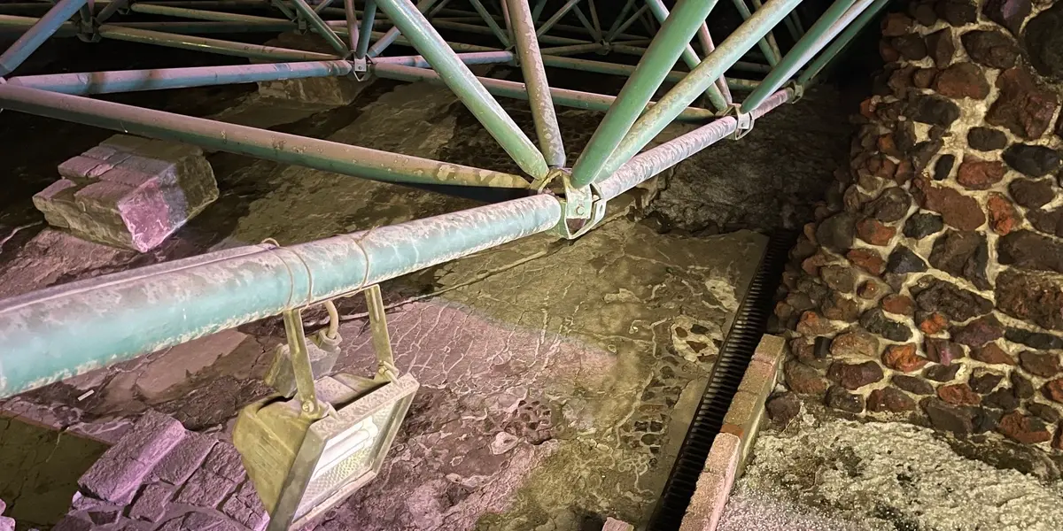 A un año del colapso del techo de la zona arqueológica del Templo Mayor ya se realizan cambios a su estructura.