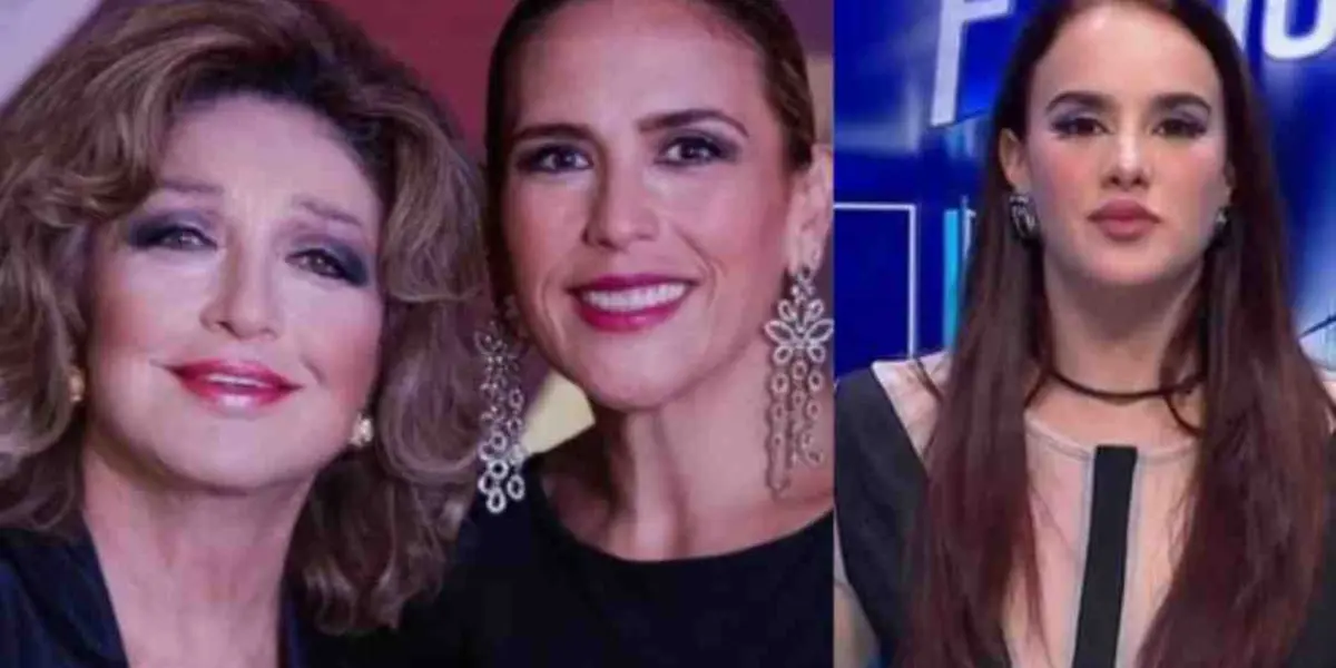 Angélica Vale y Gala montes posan para los reporteros gráficos (Fuente: La Voz de Durango)