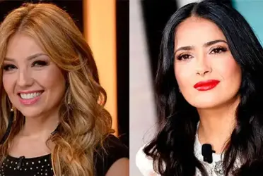 Conoce como fue la vez que Thalía se burló de Salma Hayek en redes sociales