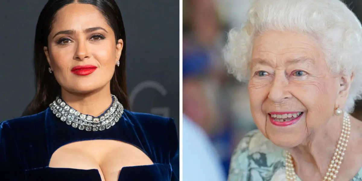 Conoce en que forma Salma Hayek superaba a la Reina Isabel II en el Reino Unido