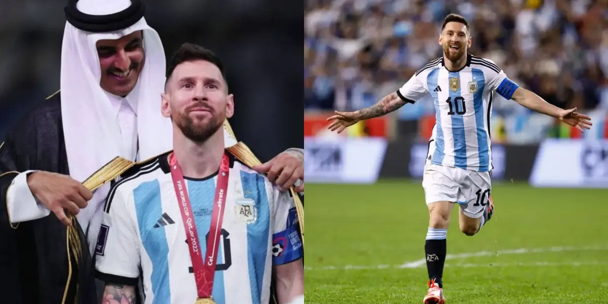 El ahora campeón mundial de fútbol soccer fue recibido por el jeque de Qatar con las mejores atenciones y generosos regalos.