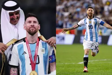 El ahora campeón mundial de fútbol soccer fue recibido por el jeque de Qatar con las mejores atenciones y generosos regalos.