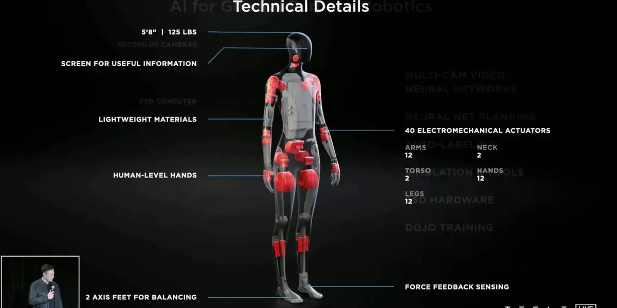 El robot Optimus, aún inédito, está en desarrollo para servir como un robot de propósito general, aunque las primeras versiones tendrá aplicaciones más limitadas.