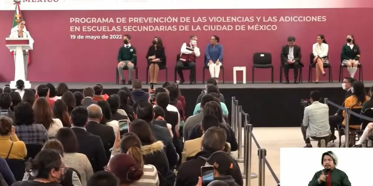 En las alcaldías Iztapalapa y Gustavo A. Madero, dio inicio el Programa de Prevención de las Violencias y las Adicciones en escuelas secundarias.