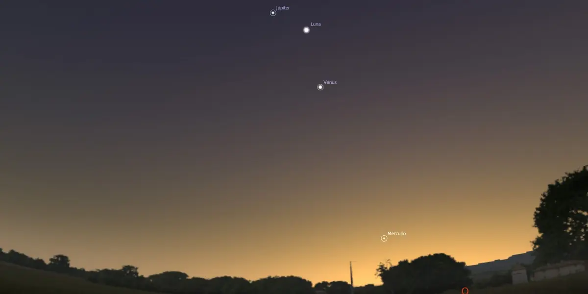 Este fenómeno que se conoce como conjunción planetaria pasa todos los años, pero en este, en particular, se verá a ambos planetas más cerca de lo habitual.