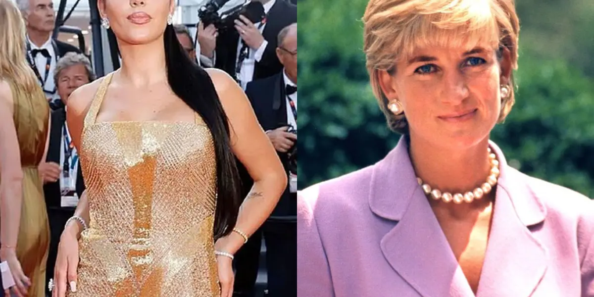 Georgina Rodríguez utilizó el vestido de la venganza plagiando a Lady Di