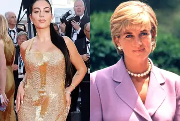 Georgina Rodríguez utilizó el vestido de la venganza plagiando a Lady Di