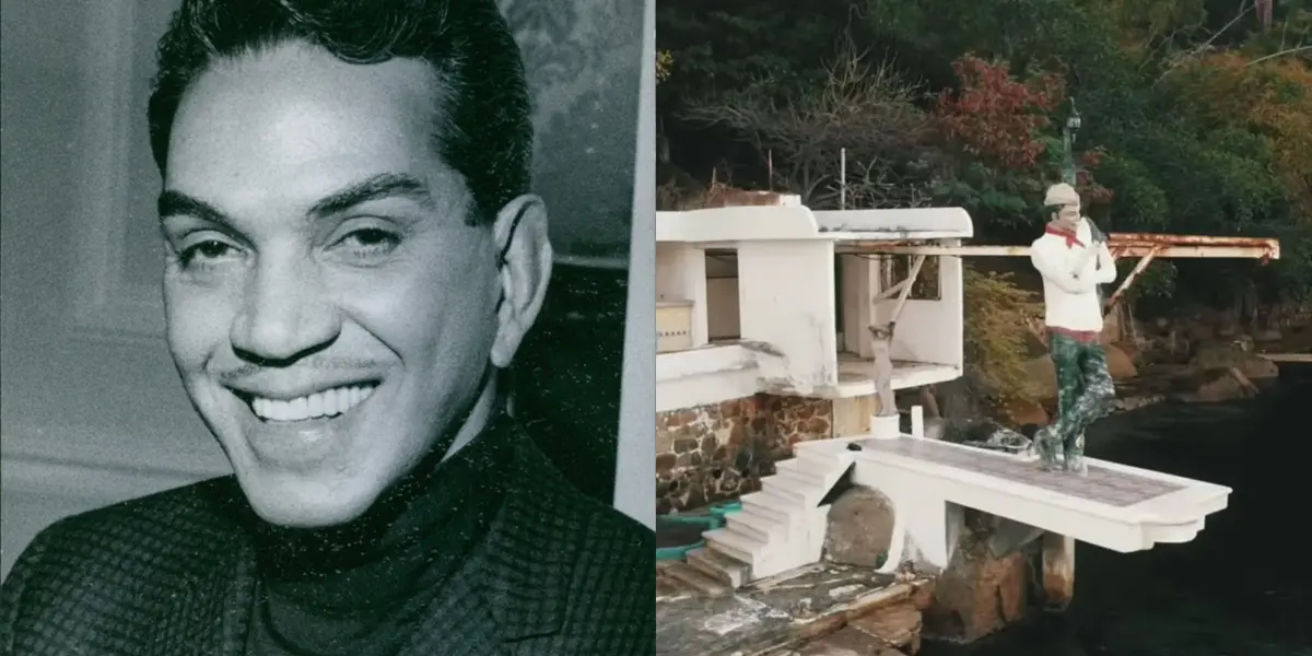 Jóvenes pudieron registras el avistamiento de la casa de Cantinflas en Acapulco con la ayuda de un dron.