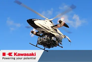 Kawasaki mostró dicha innovación a través de un video en el cual se puede apreciar cómo el helicóptero aterriza con la carga y un pequeño robot parecido a una aspiradora se acerca al vehículo aún sin estar completamente apagado.
