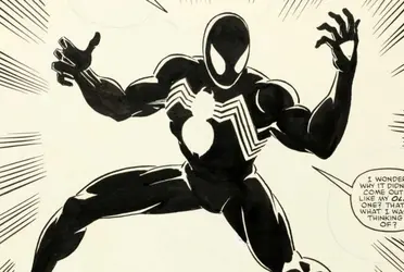 Subastan por 3,36 millones de dólares página en el que "Spiderman" aparece vestido con un traje negro por primer vez