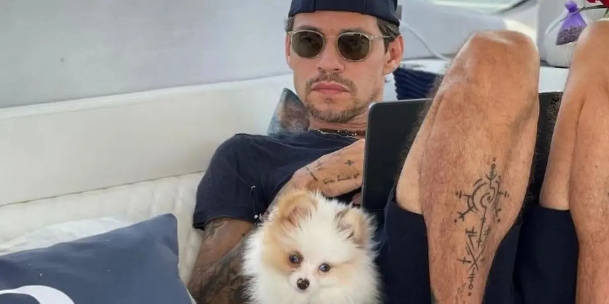 Marc Anthony comparte sus lujos a lado de su tierna mascota que tiene una vida de rey