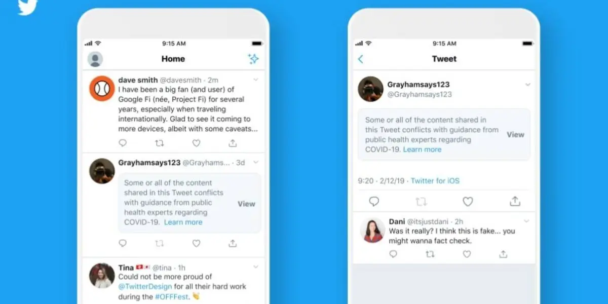 Twitter te avisará sobre noticias falsas, desde 2020 hace pruebas para combatir la desinformación