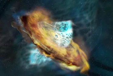 Este hallazgo propone una nueva interpretación basada en un cambio espontáneo de los polos magnéticos en el campo que rodea su agujero negro central.
 