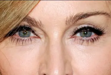 Hace algunos años se descubrió que dentro de los ojos de Madonna se ocultaba otra famosa celebridad.