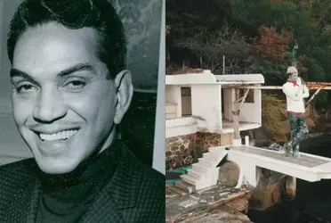 Jóvenes pudieron registras el avistamiento de la casa de Cantinflas en Acapulco con la ayuda de un dron.